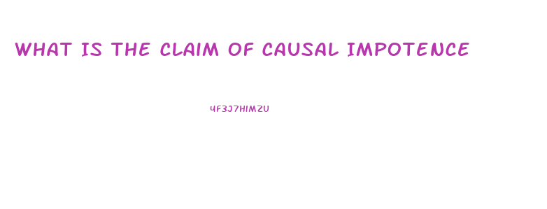 What Is The Claim Of Causal Impotence