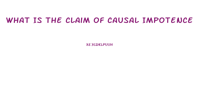 What Is The Claim Of Causal Impotence