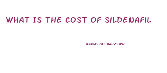 What Is The Cost Of Sildenafil