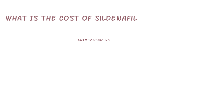 What Is The Cost Of Sildenafil