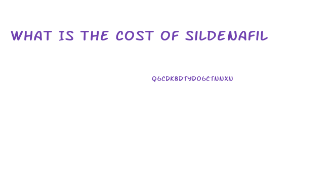 What Is The Cost Of Sildenafil