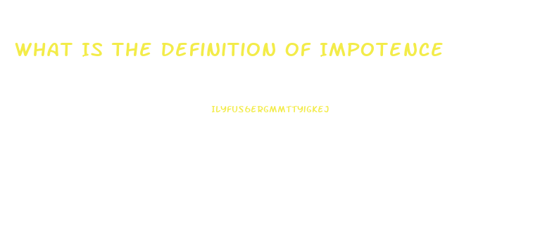 What Is The Definition Of Impotence