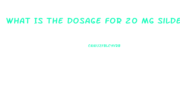 What Is The Dosage For 20 Mg Sildenafil