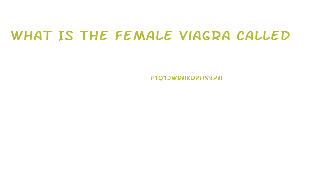 What Is The Female Viagra Called