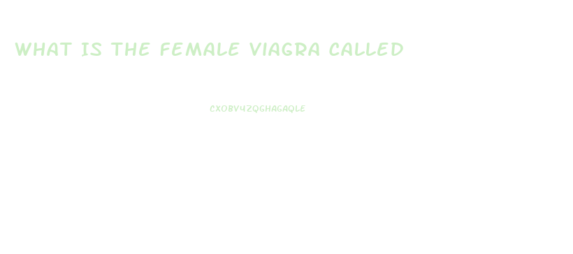 What Is The Female Viagra Called