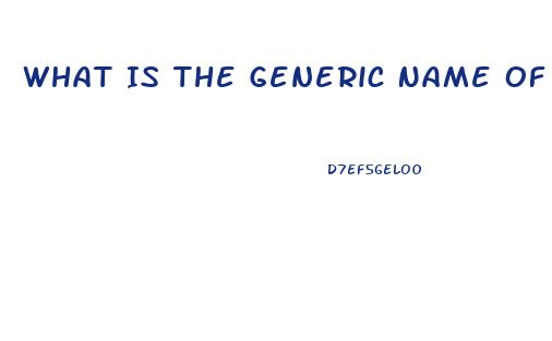 What Is The Generic Name Of Viagra