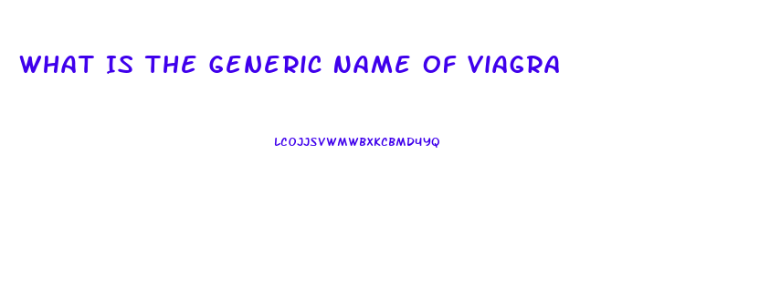 What Is The Generic Name Of Viagra