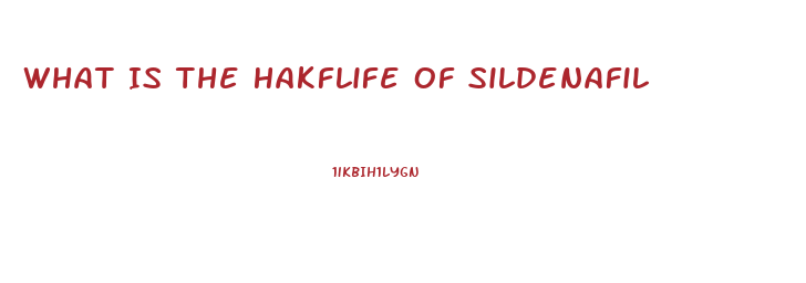 What Is The Hakflife Of Sildenafil