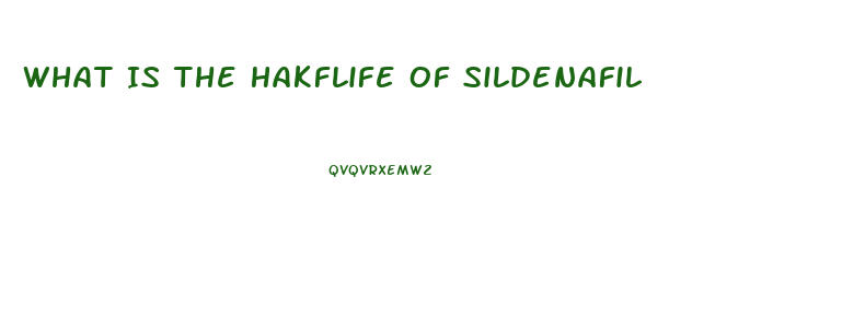 What Is The Hakflife Of Sildenafil