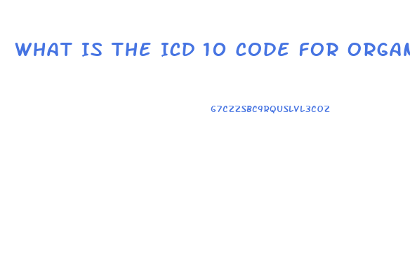 What Is The Icd 10 Code For Organic Impotence