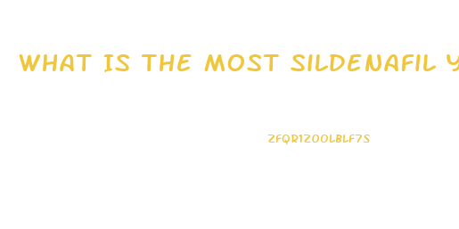 What Is The Most Sildenafil You Can Safely Take