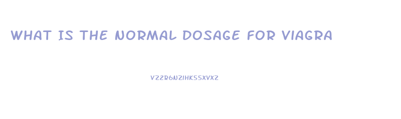 What Is The Normal Dosage For Viagra