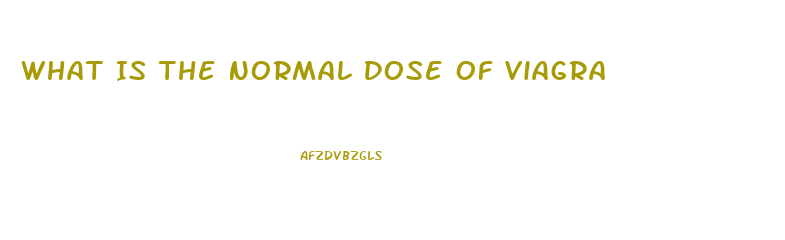 What Is The Normal Dose Of Viagra