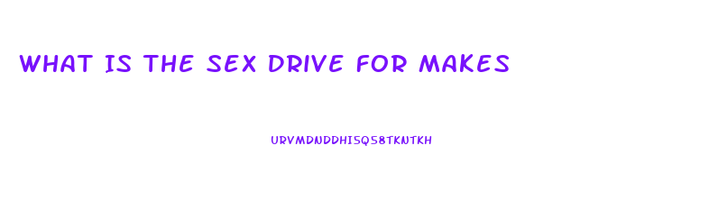 What Is The Sex Drive For Makes