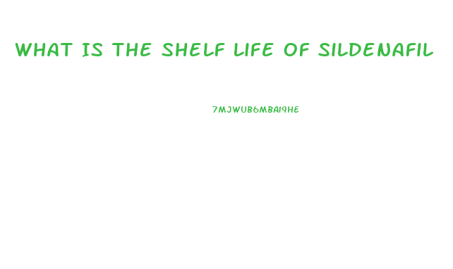 What Is The Shelf Life Of Sildenafil