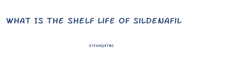 What Is The Shelf Life Of Sildenafil