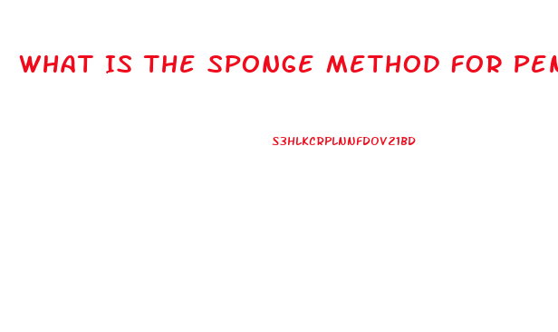 What Is The Sponge Method For Penis Growth