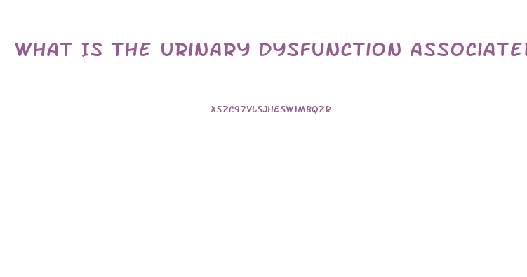 What Is The Urinary Dysfunction Associated With Cauda Equina Syndrome