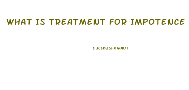 What Is Treatment For Impotence