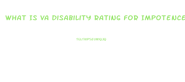 What Is Va Disability Rating For Impotence