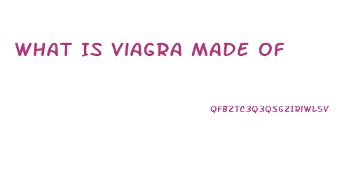 What Is Viagra Made Of