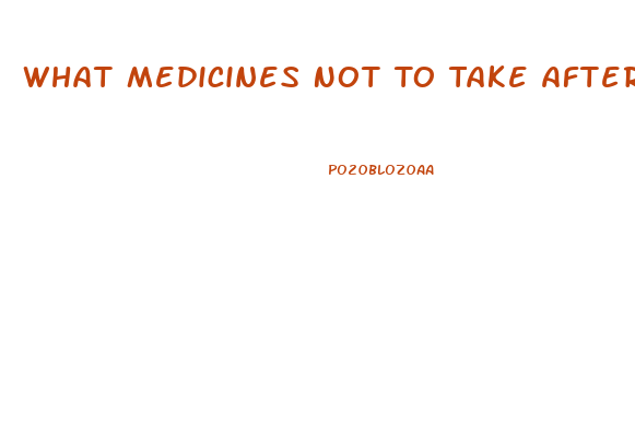 What Medicines Not To Take After Taking Sildenafil