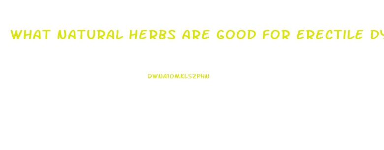What Natural Herbs Are Good For Erectile Dysfunction