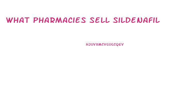 What Pharmacies Sell Sildenafil