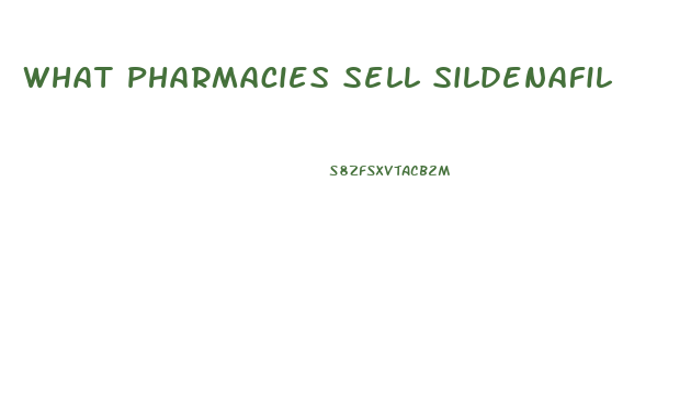 What Pharmacies Sell Sildenafil