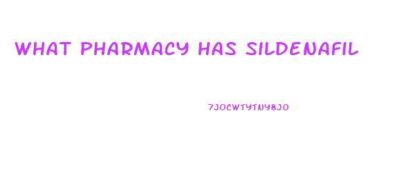 What Pharmacy Has Sildenafil