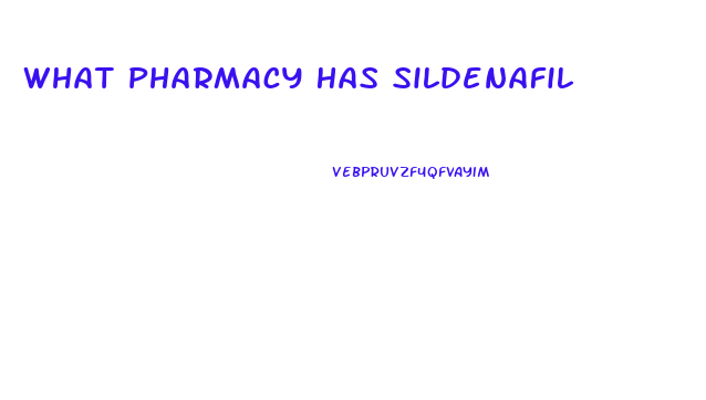 What Pharmacy Has Sildenafil