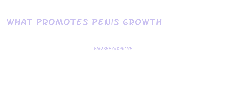 What Promotes Penis Growth