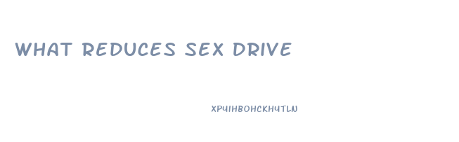 What Reduces Sex Drive