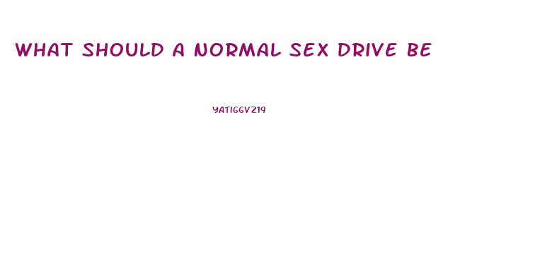 What Should A Normal Sex Drive Be