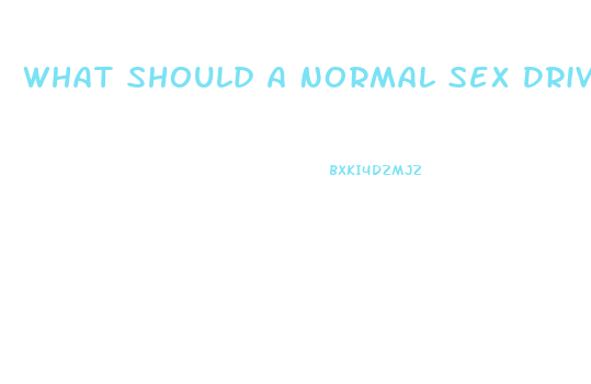 What Should A Normal Sex Drive Be