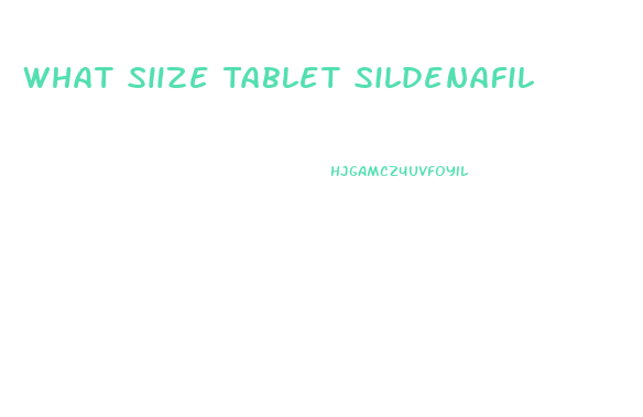 What Siize Tablet Sildenafil