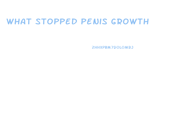 What Stopped Penis Growth