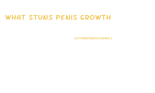 What Stuns Penis Growth