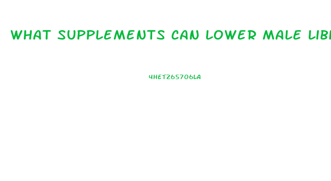 What Supplements Can Lower Male Libido