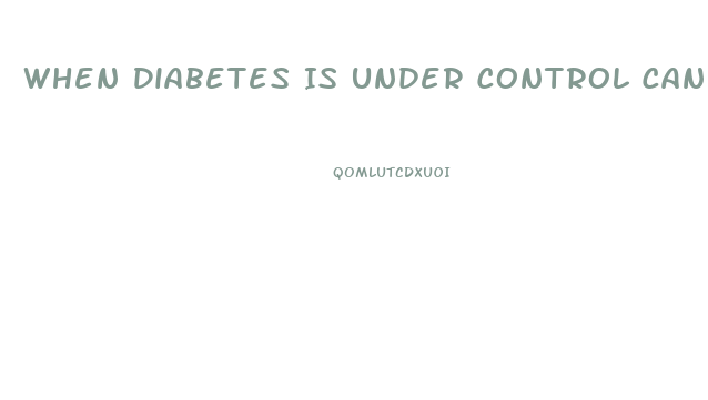When Diabetes Is Under Control Can Impotence End