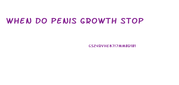 When Do Penis Growth Stop