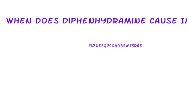 When Does Diphenhydramine Cause Impotence
