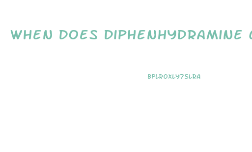 When Does Diphenhydramine Cause Impotence