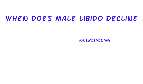 When Does Male Libido Decline