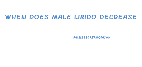 When Does Male Libido Decrease