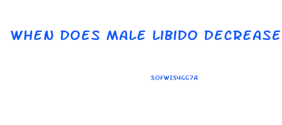 When Does Male Libido Decrease