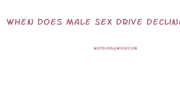 When Does Male Sex Drive Decline