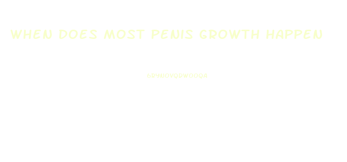 When Does Most Penis Growth Happen