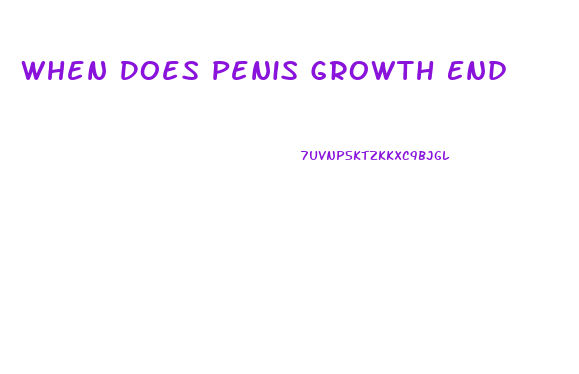 When Does Penis Growth End