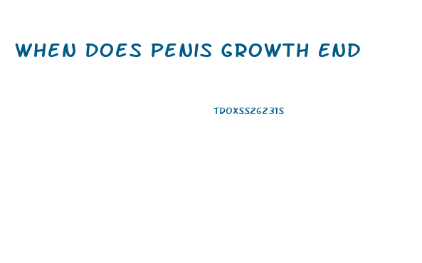 When Does Penis Growth End